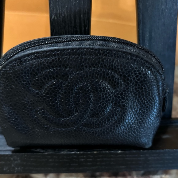 CHANEL CC Vintage Caviar Timeless Coin Purse Pouch black - Picture 3 of 8